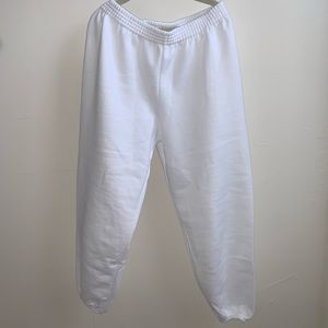 Plain White Sweatpants